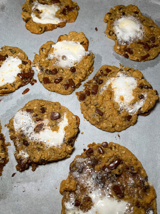 Gooey S'mores Chocolate Chip Cookies