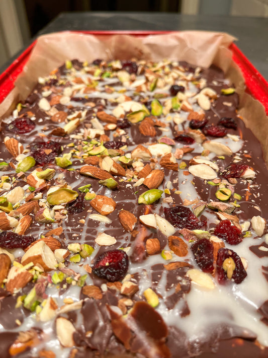 Chocolate Trail Mix Bark